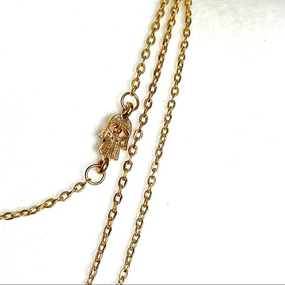 Bohemian Gold Tone Delicate Multilayer Bar Fashion Necklace NWT - Picture 4 of 7